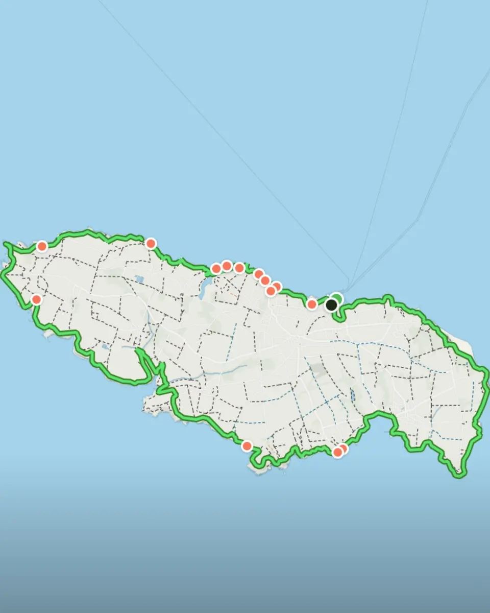 Le tracé de l'itinéraire